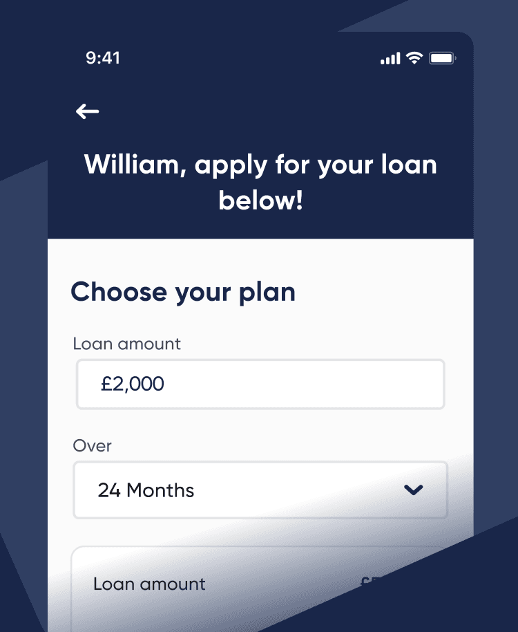 app screen showing a application